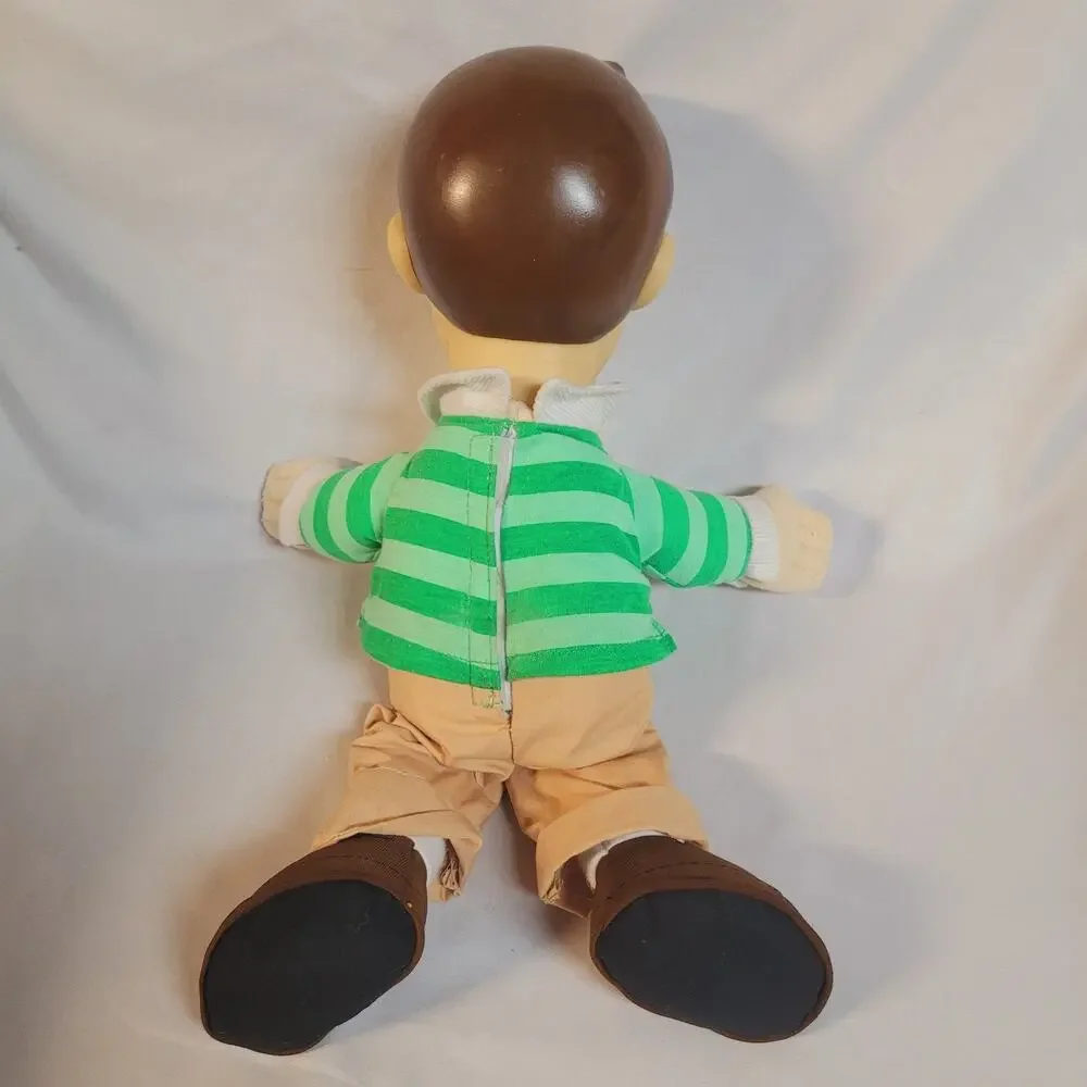 WORKS CLEAN Vintage Blue's Clues Talking Steve Plush Doll Tyco Fisher Price 16